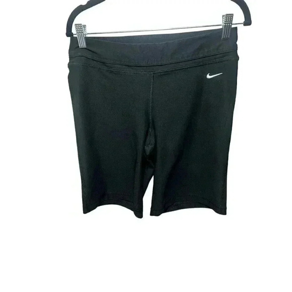 Nike Bike Shorts Women Medium Grey Fit Dry 10" Inseam Cycling Workout Active - Picture 1 of 9